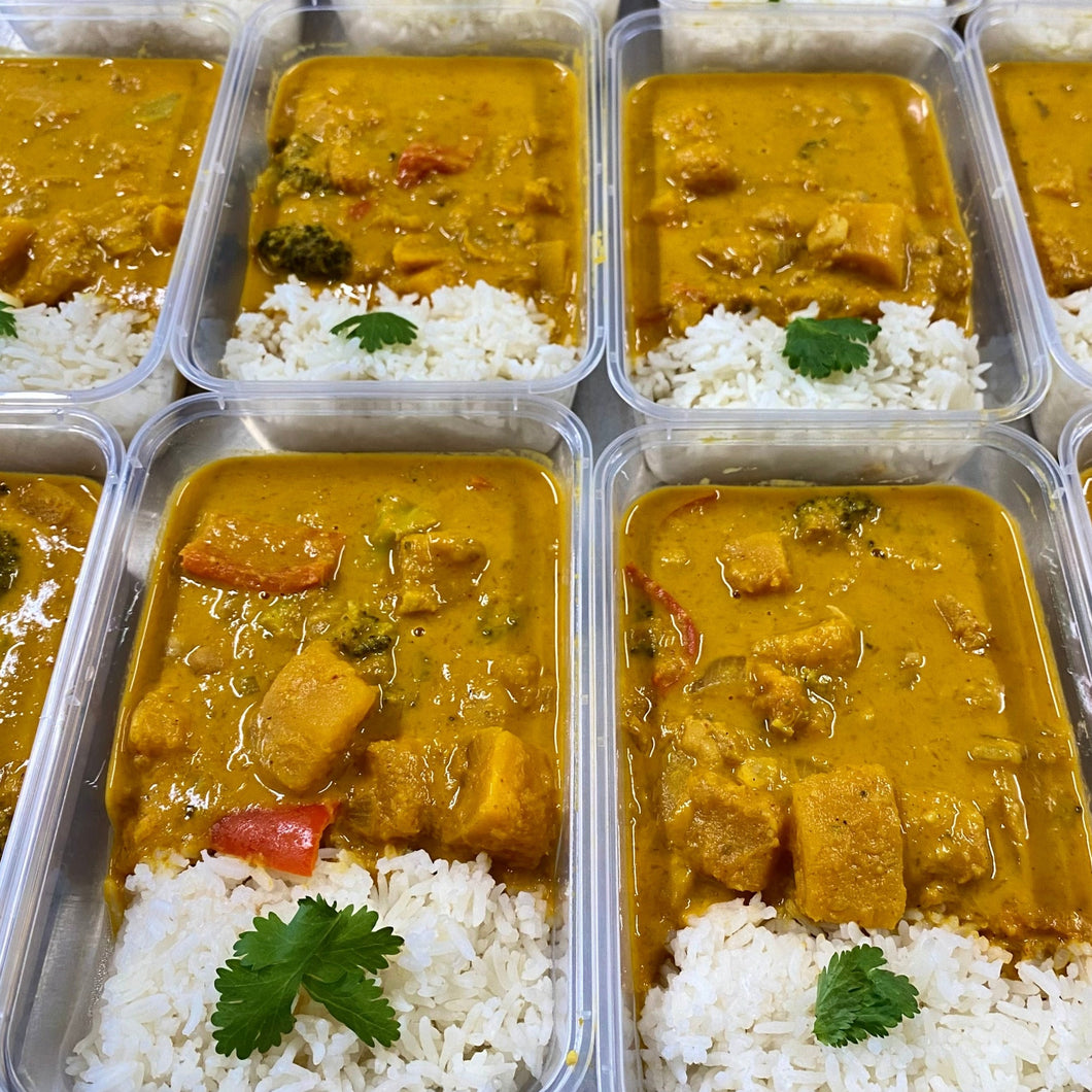 Thai Red Pumpkin Curry + Rice FROZEN