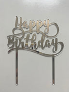 Happy Birthday - Silver