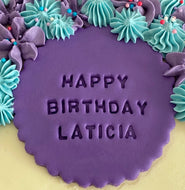 Fondant Plaque