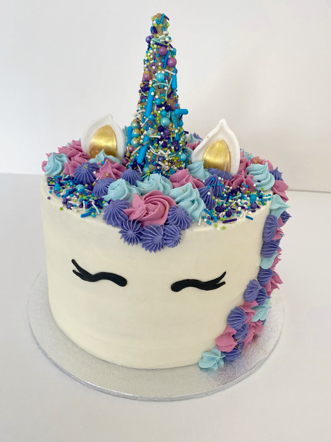 Unicorn Cake, vegan Cake, dairy free cake, egg free cake, kids cakes, buttercream cake, girls cakes